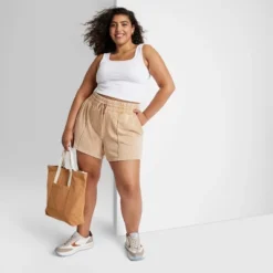 Women's High-Rise Fleece Shorts - Wild Fable™ -Wild Fable Store GUEST 0181b942 8a08 4da8 bd3a f273b3b6270f