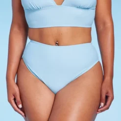 Women's High Leg Cheeky High Waist Bikini Bottom - Wild Fable™ Light Blue -Wild Fable Store GUEST 0724145e 1bbf 438e 84bd 8671b558a8e1