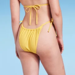 Women's Side-Tie Ultra High Leg Adjustable Coverage Bikini Bottom - Wild Fable™ Yellow 14 Women's Side-Tie Ultra High Leg Adjustable Coverage Bikini Bottom - Wild Fable™ Yellow -Wild Fable Store GUEST 0760c704 042b 4747 a2aa 79d80eb73699