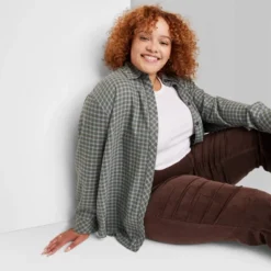 Women's Oversized Button-Down Flannel Shirt - Wild Fable™ Plaid 14 Women's Oversized Button-Down Flannel Shirt - Wild Fable™ Plaid -Wild Fable Store GUEST 07e9cd0b 4985 4f8b ac23 d98b103ae612