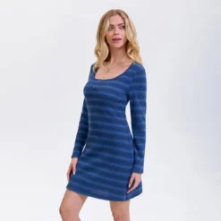 Women's Long Sleeve Mini Dress - Wild Fable™ Royal Blue Striped -Wild Fable Store GUEST 09f880fb a096 4bab 8408 059636241592