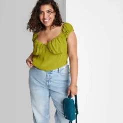 Women's Cap Sleeve Sweetheart Top - Wild Fable™ -Wild Fable Store GUEST 0b3eb97b 478e 450d bacb 15b2f07057b6