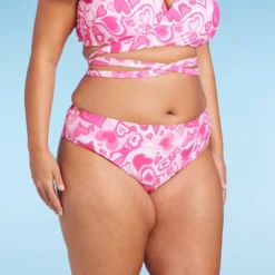 Women's Cheeky Bikini Bottom - Wild Fable™ Pink Heart Print -Wild Fable Store GUEST 0ceebb9c 45a9 493b 9d46 cc3268626413