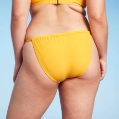 Women's Scarf Side Adjustable Coverage Bikini Bottom - Wild Fable™ Yellow -Wild Fable Store GUEST 10757119 06dd 4976 87c7 061fed4d8b88