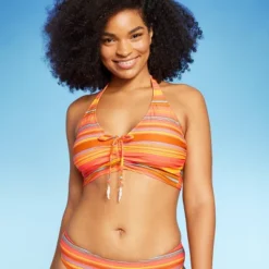 Women's Drawstring Ruched Halter Longline Bikini Top - Wild Fable™ -Wild Fable Store GUEST 13779408 406f 489b 9782 cc1b7b845c11