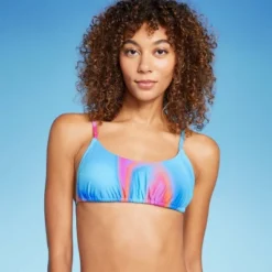 Women's Tunnel Front Bralette Bikini Top - Wild Fable™ Blue Marble Print -Wild Fable Store GUEST 16df0405 abdc 4e39 97f7 b50bdaaf908c