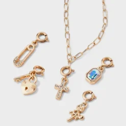 Build Your Own Cross And Rose Charm Necklace - Wild Fable™ Gold -Wild Fable Store GUEST 17c07112 0fb4 44b3 afad 8fbc118838fb
