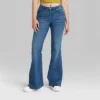 Women's High-Rise Flare Jeans - Wild Fable™ Dark Blue Wash