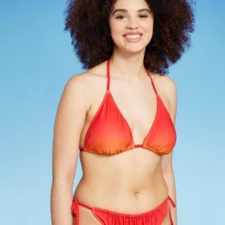 Women's Triangle Bikini Top - Wild Fable™ Orange Ombre Print -Wild Fable Store GUEST 19cce871 85ff 4a29 ba29 8642d2744b79
