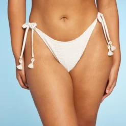 Women's Crochet Side-Tie Extra Cheeky Extra High Waist Bikini Bottom - Wild Fable™ Cream 7 Women's Crochet Side-Tie Extra Cheeky Extra High Waist Bikini Bottom - Wild Fable™ Cream -Wild Fable Store GUEST 1b999c0e 1d74 437a a40a 8a5c4f1920fd