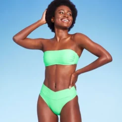 Women's Crossover High Leg Cheeky Mid-Rise Bikini Bottom - Wild Fable™ -Wild Fable Store GUEST 1c4fca13 0367 497b 8718 a3572d067feb