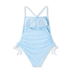 Women's Side-Cinch Detail Extra High Leg Cheeky One Piece Swimsuit - Wild Fable™ Blue -Wild Fable Store GUEST 1e569150 3ad0 4140 a856 af022c30d876