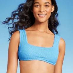 Women's Pucker Square Neck Wide Strap Bralette Bikini Top - Wild Fable™ -Wild Fable Store GUEST 23a5c769 9c57 43ef ae2d d1bbe867a541