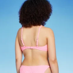 Women's Wavy Terry Textured Bralette Bikini Top - Wild Fable™ Light Pink -Wild Fable Store GUEST 24e36406 abb1 4d49 8521 613018e8a977