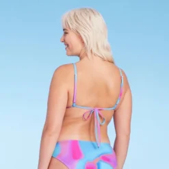 Women's Tunnel Front Bralette Bikini Top - Wild Fable™ Blue Marble Print -Wild Fable Store GUEST 2590b86f 3a9c 4587 b451 bcb0db75379f