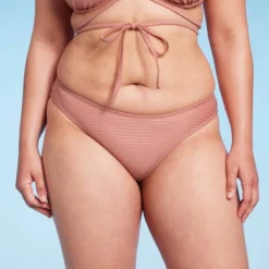 Women's High Leg Cheeky Bikini Bottom - Wild Fable™ Brown Lurex -Wild Fable Store GUEST 27cda61d b622 413b b13a 32afe6866d09