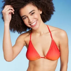 Women's Triangle Bikini Top - Wild Fable™ Orange Ombre Print -Wild Fable Store GUEST 2d950af7 aaee 436b a906 d3e54bd7fa14