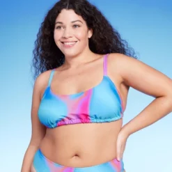 Women's Tunnel Front Bralette Bikini Top - Wild Fable™ Blue Marble Print -Wild Fable Store GUEST 2da5009a a52f 4887 b794 58570647e053