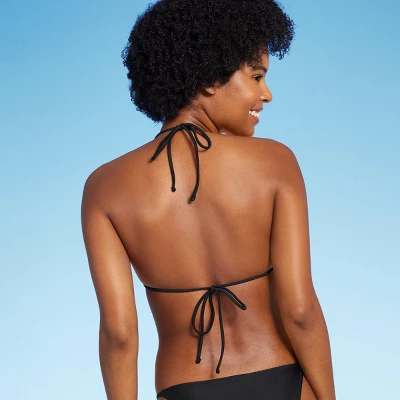 Women's Thin Strap Triangle Bikini Top - Wild Fable™ 1 Women's Thin Strap Triangle Bikini Top - Wild Fable™