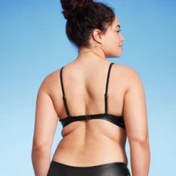 Women's Faux Leather Bralette Bikini Top - Wild Fable™ Black -Wild Fable Store GUEST 37345f3f 3f19 4b3d b931 6b609a85af41