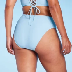 Women's High Leg Cheeky High Waist Bikini Bottom - Wild Fable™ Light Blue -Wild Fable Store GUEST 386c3918 01b4 40ee 8bb3 e8d20344dc8a