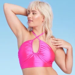 Women's Longline Wrap Halter Bikini Top - Wild Fable™ Pink Shine 9 Women's Longline Wrap Halter Bikini Top - Wild Fable™ Pink Shine -Wild Fable Store GUEST 3ba53a87 f365 4844 9884 fc45b22eb9cb