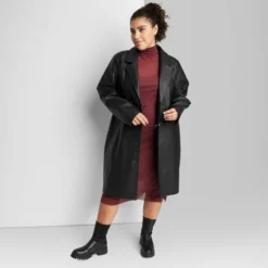 Women's Faux Leather Trench Coat - Wild Fable™ -Wild Fable Store GUEST 3c6b2bd6 36ec 4299 97b2 6e023a1ec87b