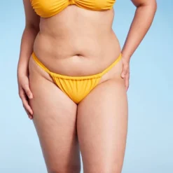 Women's Scarf Side Adjustable Coverage Bikini Bottom - Wild Fable™ Yellow -Wild Fable Store GUEST 3ca42b19 8cd9 4a59 8c7c a600d2503264