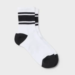 Women's Game Day Varsity Stripe Ribbed Cushioned Mid Crew Socks - Wild Fable™ -Wild Fable Store GUEST 3e10a6a1 f1f3 4d57 b6ea 908c02e8f531