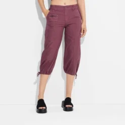 Women's Utility Cargo Capri Pants - Wild Fable™