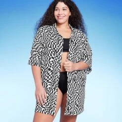 Women's Button-Up Cover Up Short Sleeve Shirtdress - Wild Fable™ -Wild Fable Store GUEST 4194e771 400b 417b aa05 396f022d325a