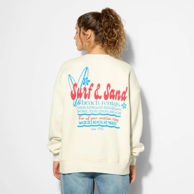 Women's Oversized Graphic Pullover Sweatshirt - Wild Fable™ 2 Women's Oversized Graphic Pullover Sweatshirt - Wild Fable™ - Image 2