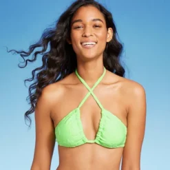 Women's Terry Textured U-Neck Multi-Way Bralette Bikini Top - Wild Fable™ Tropical Green -Wild Fable Store GUEST 43e72e41 bd60 4579 beb9 609cb91ec678