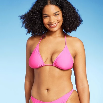 Women's Thin Strap Triangle Bikini Top - Wild Fable™ 6 Women's Thin Strap Triangle Bikini Top - Wild Fable™ - Image 6