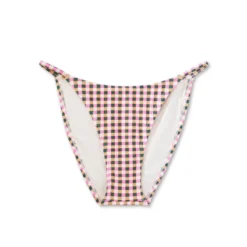 Women's High Leg Cheeky Bikini Bottom - Wild Fable™ Multi Check Print -Wild Fable Store GUEST 45d7afe7 55ea 4302 9573 7dda86cc008c