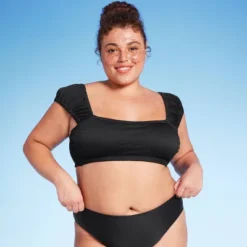 Women's Cap Sleeve Smocked Bralette Bikini Top - Wild Fable™ -Wild Fable Store GUEST 45f63e8f d57a 43ad 95e2 8c851f8de7a0