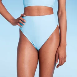 Women's High Leg Cheeky High Waist Bikini Bottom - Wild Fable™ Light Blue -Wild Fable Store GUEST 4643e7cb d800 4faa 8e6f f81d08383537