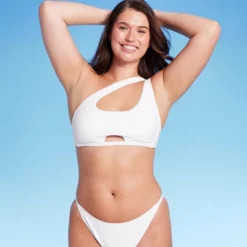 Women's Cut Out One Shoulder Bikini Top - Wild Fable™ -Wild Fable Store GUEST 49cc38b1 8582 4ab0 a85a 4d527cba5621