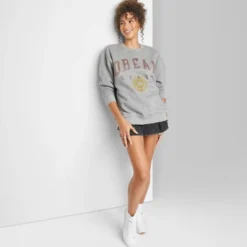 Women's Oversized Dream State Graphic Sweatshirt - Wild Fable™ Heather Gray -Wild Fable Store GUEST 4b8b0ba6 8ea4 4530 b679 6cdd3acd808a