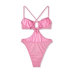 Women's Cut Out One Piece Swimsuit - Wild Fable™ Pink Lurex -Wild Fable Store GUEST 4bd57c2d bfb5 4d1b a1cb c59ebda7aef3