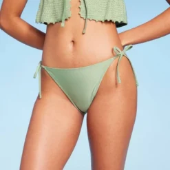 Women's Side-Tie Medium Coverage Bikini Bottom - Wild Fable™ Soft Green -Wild Fable Store GUEST 5336476b d9cf 4c6a 88ea b13487097351