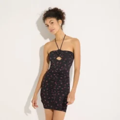 Women's Rose Lattice Mesh Dress - Wild Fable™ Petite Blossom/Black -Wild Fable Store GUEST 535ab290 2f33 47f7 a1f6 168ab408e77f