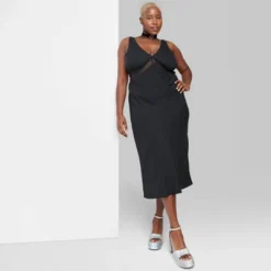 Women's Lace Detail Slip Midi Dress - Wild Fable™ -Wild Fable Store GUEST 55db01e9 50fb 4ee8 93c9 1c85b822998c