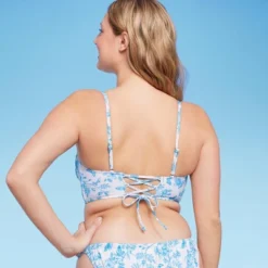 Women's Corset Longline Bikini Top - Wild Fable™ Cream -Wild Fable Store GUEST 5609bd65 df27 40e6 a357 f8bda7d960a0