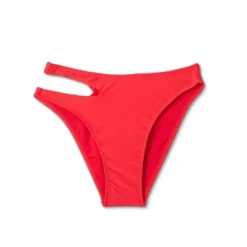 Women's Side Cut Out Mid-Rise High Leg Cheeky Bikini Bottom - Wild Fable™ Red -Wild Fable Store GUEST 56697d2a 7a4c 42e5 8532 65691f55aa41