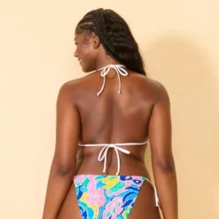 Women's Textured Floral Medium Coverage Bikini Top - Wild Fable™ Blue/Pink -Wild Fable Store GUEST 56fb36d3 f16a 436b 9af3 27d4fd4e51a9