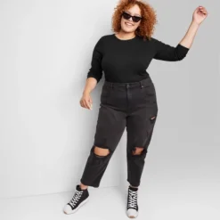 Women's Long Sleeve T-Shirt - Wild Fable™ -Wild Fable Store GUEST 62b18e9b 06d3 44e6 babc c1e0f3ca6457