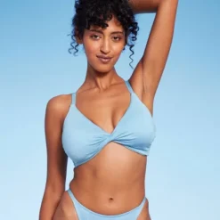 Women's Twist-Front Bralette Bikini Top - Wild Fable™ Blue Lurex 11 Women's Twist-Front Bralette Bikini Top - Wild Fable™ Blue Lurex -Wild Fable Store GUEST 6331c92a ccd0 4b56 9552 d53f42c0a081