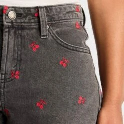 Women's EasyRigid Embroidered Mid-Rise Denim Shorts - Wild Fable™ Black -Wild Fable Store GUEST 659266a1 a2d9 4b2f 8ffc 07f22d69f405