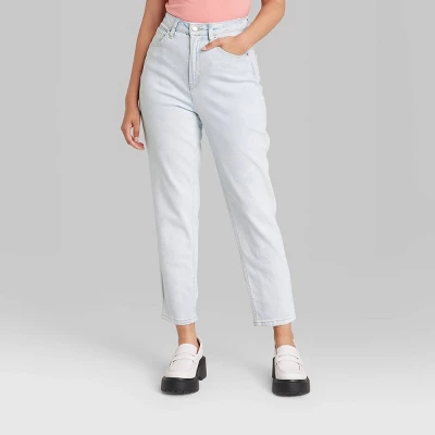 Women's Super-High Rise Curvy Tapered Jeans - Wild Fable™ Ultra Light Wash 1 Women's Super-High Rise Curvy Tapered Jeans - Wild Fable™ Ultra Light Wash